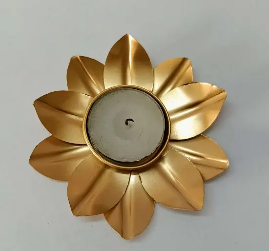 Gold Flower Tea Light